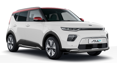 Kia Soul Ev - Available In Clear White With Red Roof